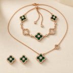 Selunyra Sakura Cleef Set in Emerald Green