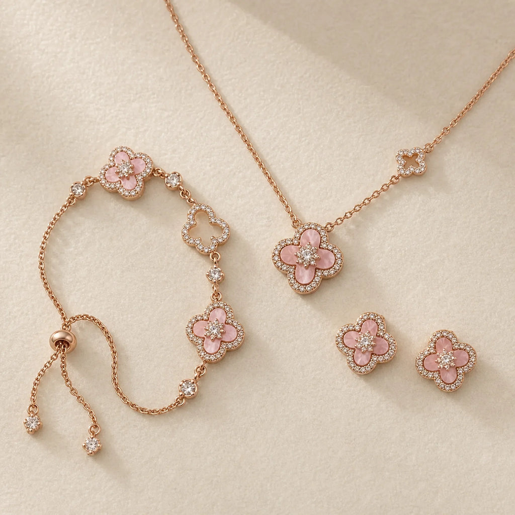 Selunyra Sakura Cleef Set in Sakura Pink