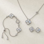 Selunyra Sakura Cleef Set in Silver