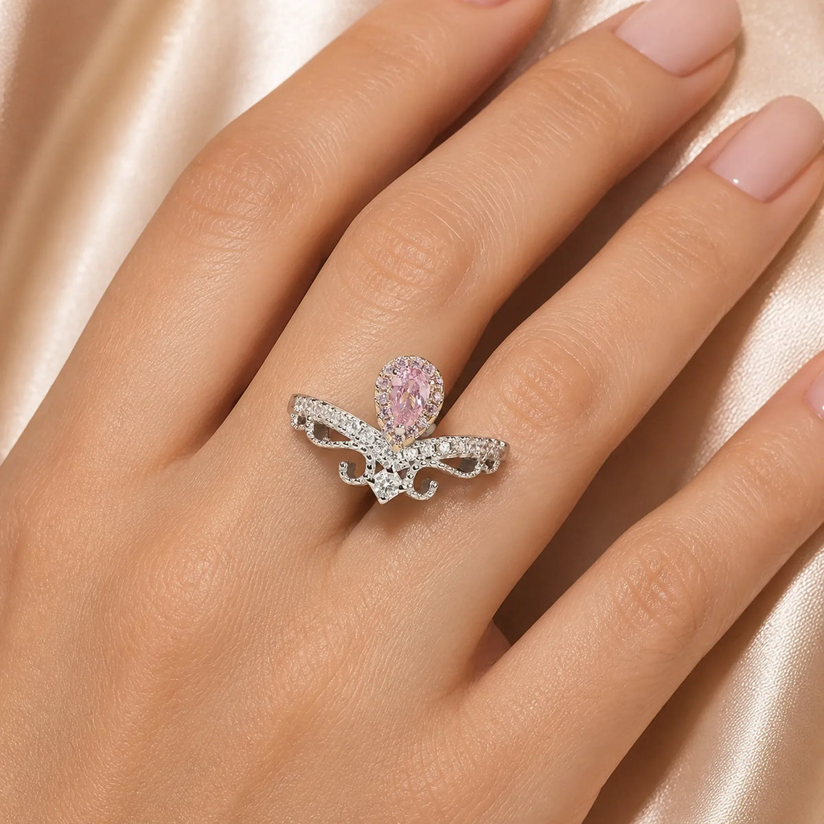 Selunyra Selena Ring worn on hand 1
