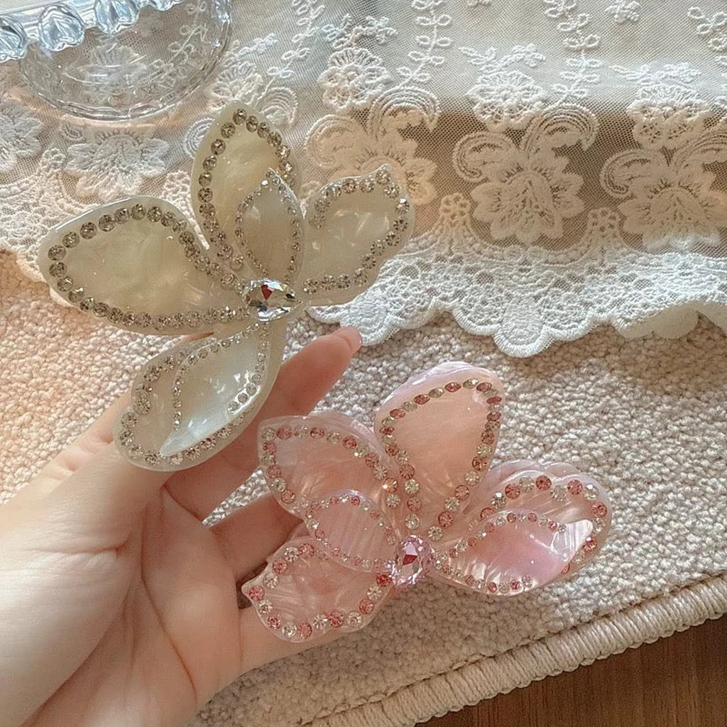 Selunyra Sweetheart Clip In Love Bug pink and white