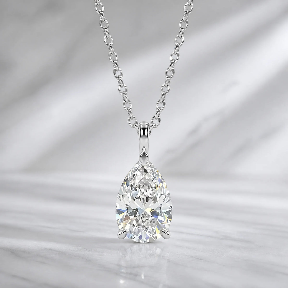Selunyra Teardrop Diamond Necklace product image 3
